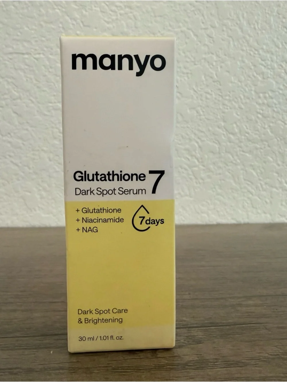 Manyo Glutathione 7 Dark Spot Serum - Yellow 30 ml Open Box New